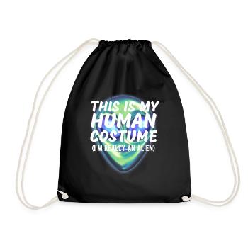 C’est mon costume humain Je suis vraiment un extraterrestre drôle - Sac de sport léger - noir - Devant