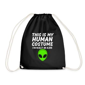 C’est mon costume humain Je suis vraiment un extraterrestre drôle - Sac de sport léger - noir - Devant