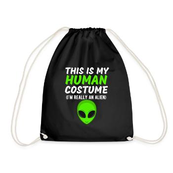 C’est mon costume humain Je suis vraiment un extraterrestre drôle - Sac de sport léger - noir - Devant