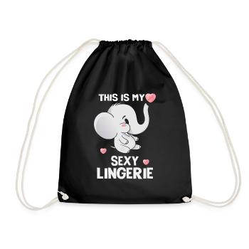 Lustig, Sexy, Pervers, Das Ist Mein Sexy - Turnbeutel - Schwarz - Vorne