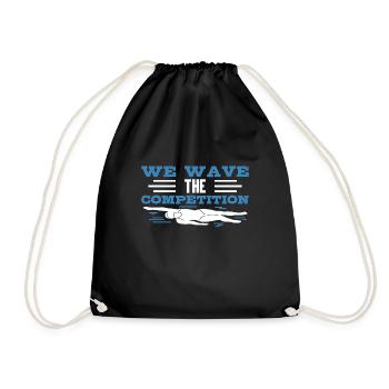 Nageurs Nageurs Nous Avons La Compétition - Sac de sport léger - noir - Devant
