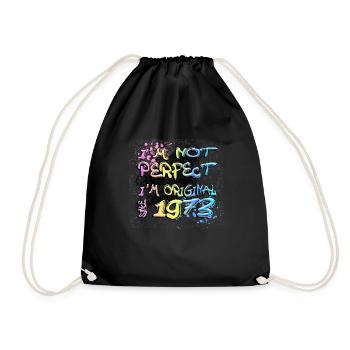 Je ne suis pas parfait, je suis original depuis 1973 Graffiti - Sac de sport léger - noir - Devant