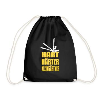 Hart Härter Kleingärtner - Garten Kleingarten - Turnbeutel - Schwarz - Vorne