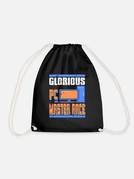 Glorious PC Master Race - Drawstring Bag - black