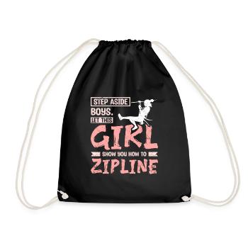 Laissez cette fille vous montrer comment faire de la tyrolienne - Sac de sport léger - noir - Devant