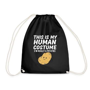 C’est mon costume humain Je suis vraiment une pomme de terre drôle - Sac de sport léger - noir - Devant