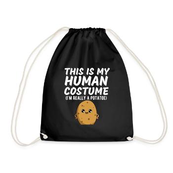 C’est mon costume humain Je suis vraiment une pomme de terre drôle - Sac de sport léger - noir - Devant