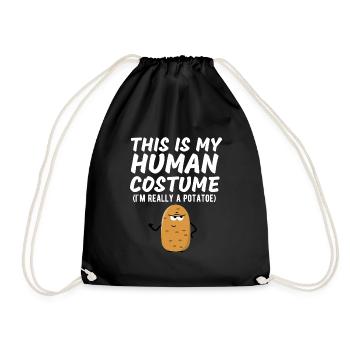 C’est mon costume humain Je suis vraiment une pomme de terre drôle - Sac de sport léger - noir - Devant