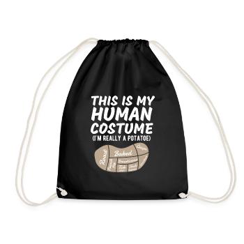 C’est mon costume humain Je suis vraiment une pomme de terre drôle - Sac de sport léger - noir - Devant