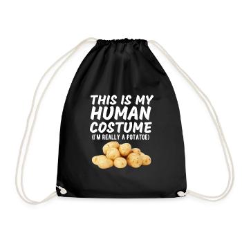C’est mon costume humain Je suis vraiment une pomme de terre drôle - Sac de sport léger - noir - Devant
