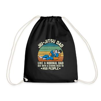 BJJ Brazilian Jiu-Jitsu - Turnbeutel - Schwarz - Vorne