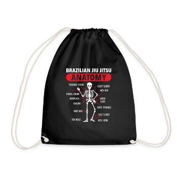 BJJ Brazilian Jiu-Jitsu - Turnbeutel - Schwarz - Vorne