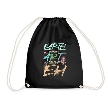 La terre sans art est juste hein - Sac de sport léger - noir - Devant