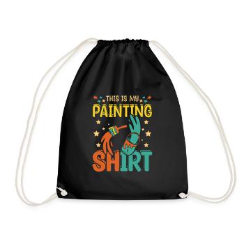 C'est ma chemise de peinture - Sac de sport léger - noir - Devant