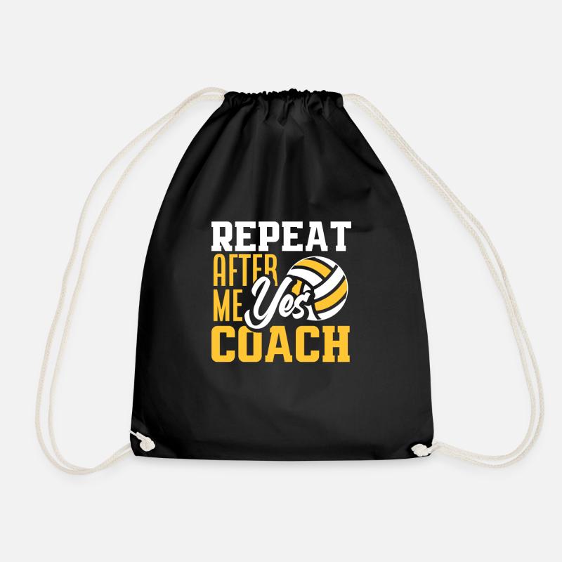 Lustiges Volleyball Trainer Geschenk - Turnbeutel - Schwarz