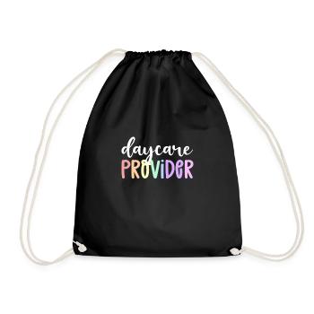 Appreciation of childcare. Providers of - Drawstring Bag - black - Front