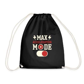 Mode d'accélération maximale activé. lanceur de disque. - Sac de sport léger - noir - Devant