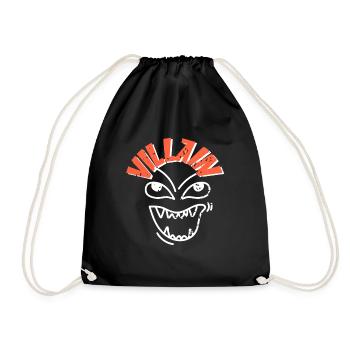 T-shirt rétro vintage VILLAIN Hallween Demon - Sac de sport léger - noir - Devant