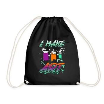 Artiste peintre je fais de l’art - Sac de sport léger - noir - Devant