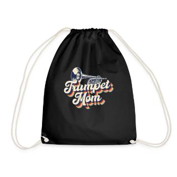Trompettiste Maman Mère Rétro - Sac de sport léger - noir - Devant