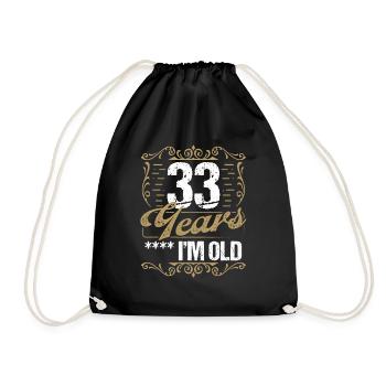 Sarcasme de 33 ans dans l’idée de l’humour vintage33 Ye - Sac de sport léger - noir - Devant