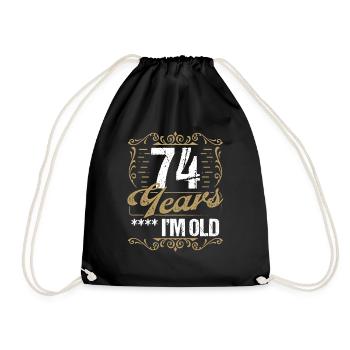 Sarcasme de 74 ans dans l’idée de l’humour vintage74 Ye - Sac de sport léger - noir - Devant