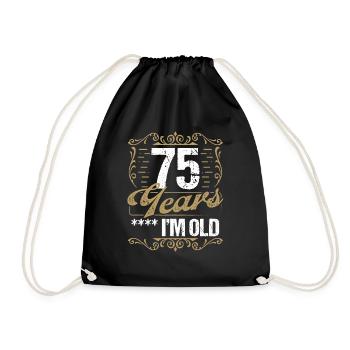 Sarcasme de 75 ans dans l’idée de l’humour vintage75 Ye - Sac de sport léger - noir - Devant