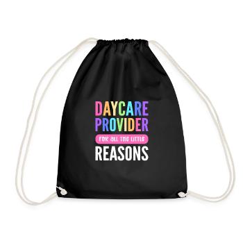 Assistante maternelle pour les petites choses de la vie. - Sac de sport léger - noir - Devant