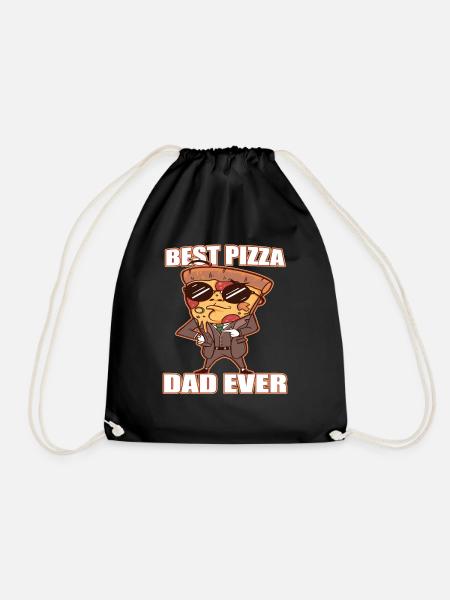 Bester Pizza Papa - Turnbeutel - Schwarz