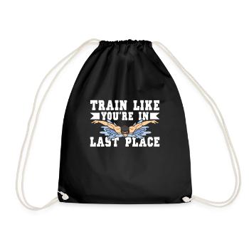 Schimmer Schwimmen Train Like You're In Last Place - Turnbeutel - Schwarz - Vorne