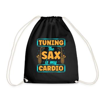 Saxophone Saxophoniste - Sac de sport léger - noir - Devant