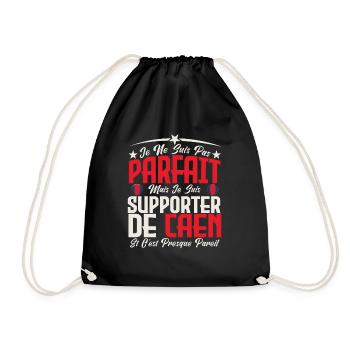 je ne suis pas parfait, supporteur de Caen. - Sac de sport léger - noir - Devant
