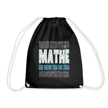 Mathe Mathematiklehrer Mathematikstudent - Turnbeutel - Schwarz - Vorne