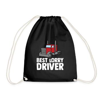 Truck Truck Truck Driver Trucker Gift - Drawstring Bag - black - Front