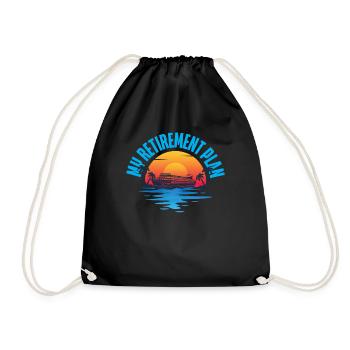 Cruise Ship Vacation Retired My - Drawstring Bag - black - Front
