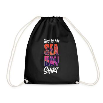 Cruise Ship Vacation This Is My - Drawstring Bag - black - Front