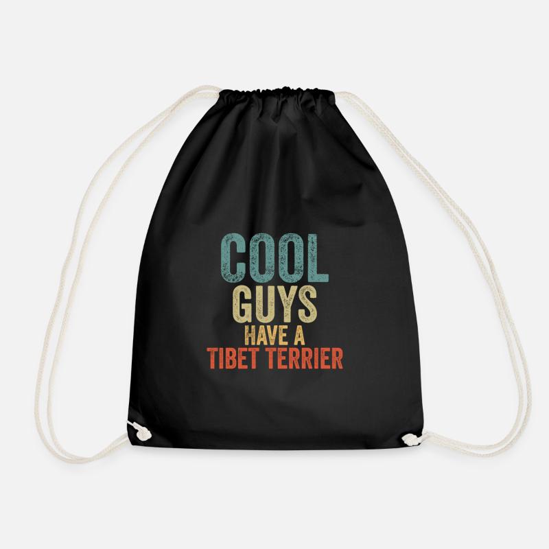 Les Cool Guys ont un tibet terrier - Sac de sport léger - noir
