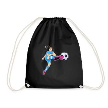 Argentinan National Soccer Team I Football - Turnbeutel - Schwarz - Vorne