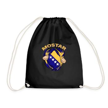 Fiers Bosniaques bosniaques Mostar Bosnie-Herzégovine - Sac de sport léger - noir - Devant