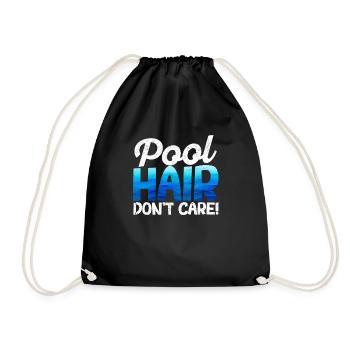 Les cheveux de la piscine ne s’en soucient pas Amusement Natation Sports nautiques - Sac de sport léger - noir - Devant