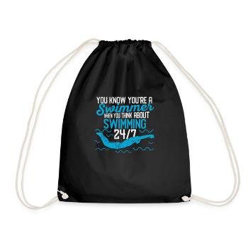 Vous savez que vous êtes plus drôle - Sac de sport léger - noir - Devant