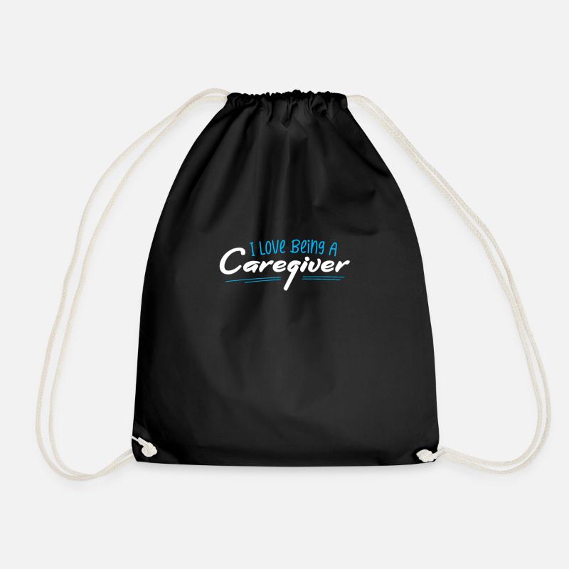 Carer Carer Nurse - Drawstring Bag - black