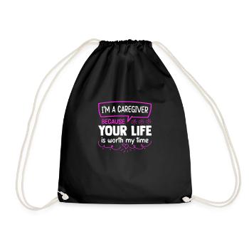 Soignant Infirmier soignant - Sac de sport léger - noir - Devant