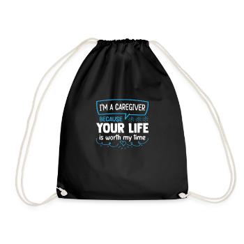 Soignant Infirmier soignant - Sac de sport léger - noir - Devant
