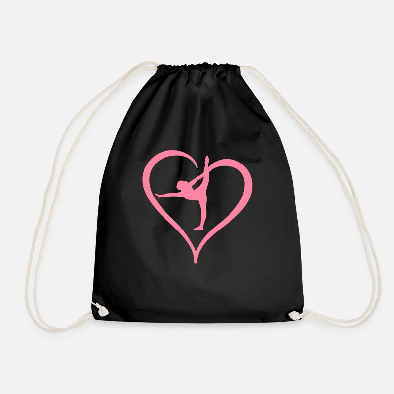 Acrobat Gymnastics Gymnastics Tumbling - Drawstring Bag - black