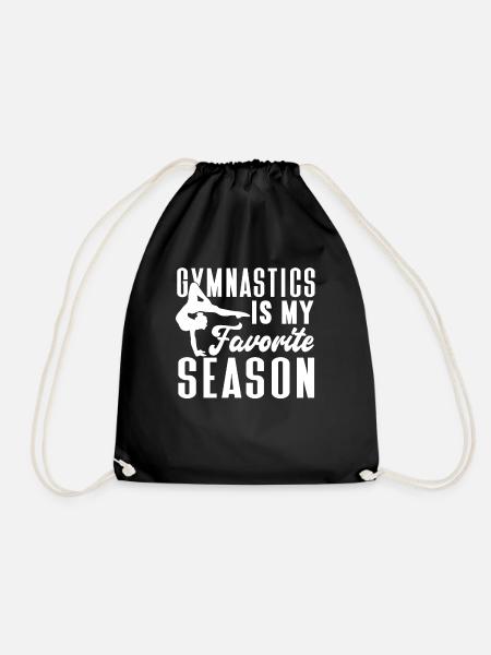 Akrobat Turner Gymnastik Turnen Tumbling - Turnbeutel - Schwarz