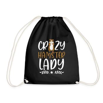 Hamster Gift Hamster Lovers - Drawstring Bag - black - Front