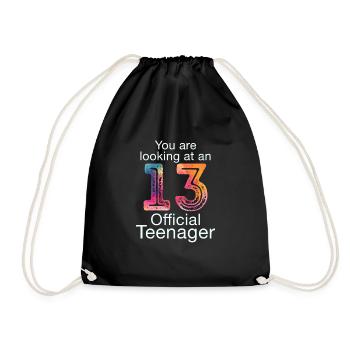 Officiel 13 adolescents - Sac de sport léger - noir - Devant