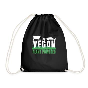 Animaux de ferme Légumes Végétarien Végétalien - Sac de sport léger - noir - Devant