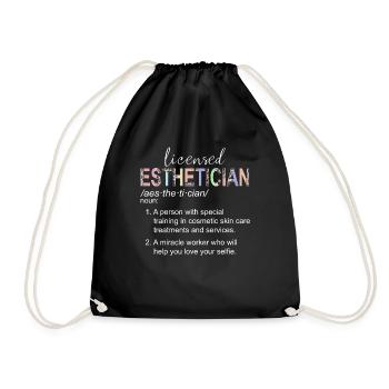Meaning Skin Therapist Licensed Esthetician - Turnbeutel - Schwarz - Vorne